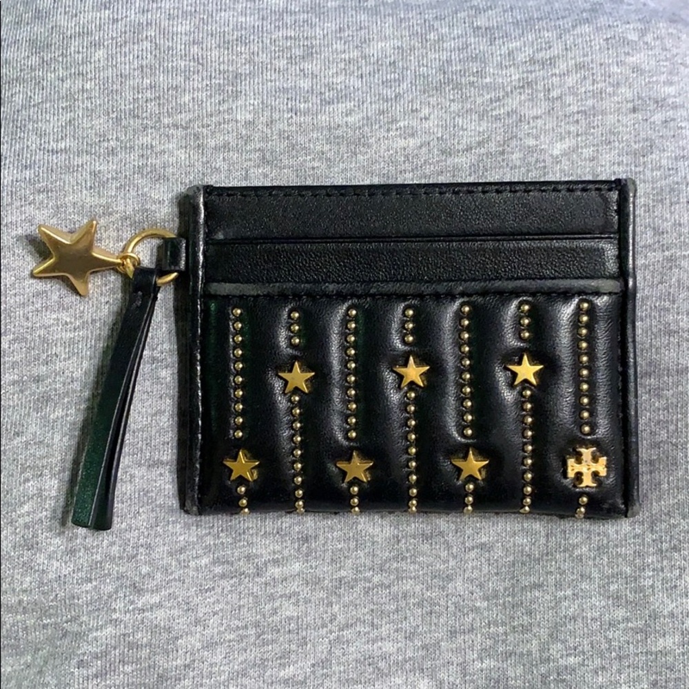 Tory Burch Fleming Star Stud Card case